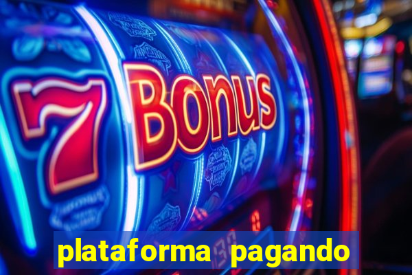 plataforma pagando bonus no cadastro